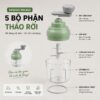 Hình ảnh chi tiết: Máy Xay Tỏi Ớt Cầm Tay Mishio MK463 – Xoay tay siêu bền, dễ tháo lắp vệ sinh