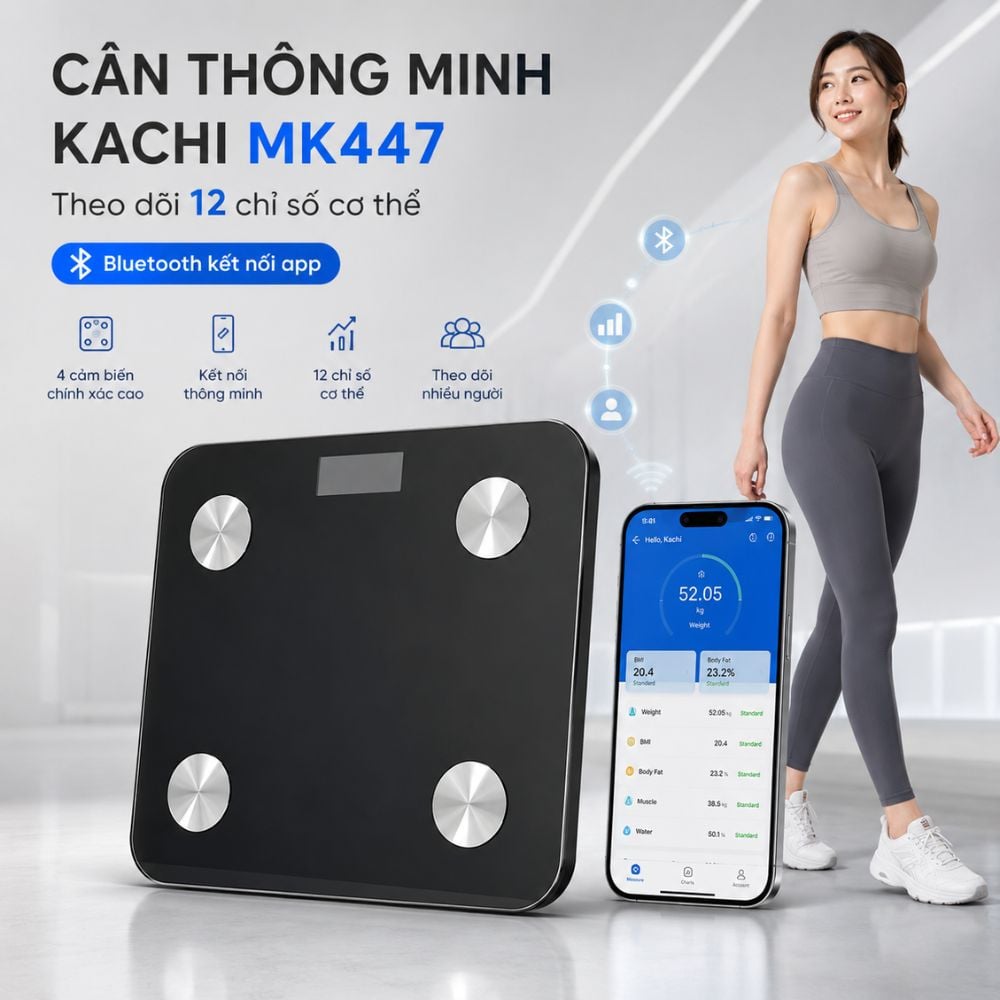 CÂN ĐIỆN TỬ THÔNG MINH KACHI MK447