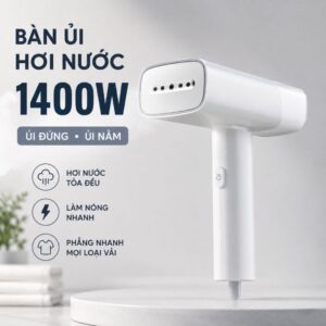 Bàn ủi hơi nước cầm tay Kachi MK464 1400W | Ủi nhanh, nhỏ gọn