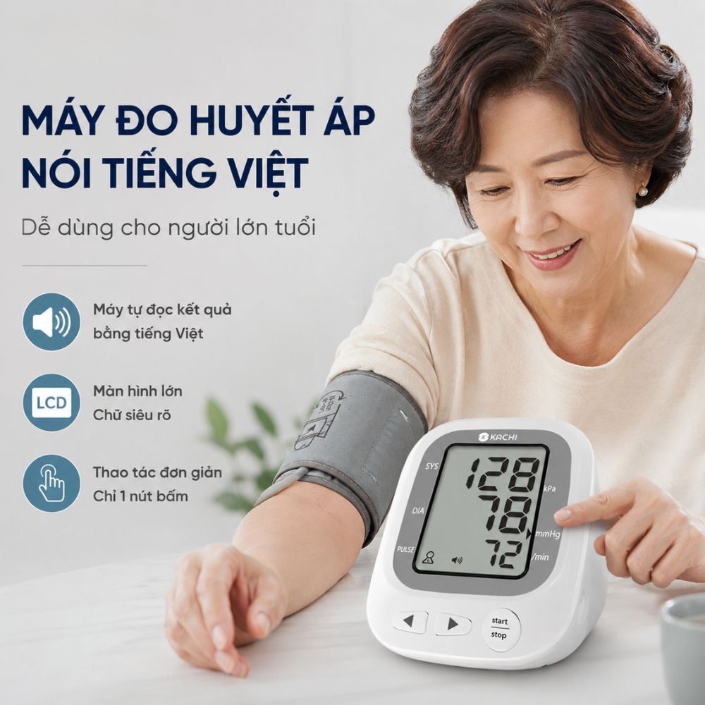 Hình ảnh máy đo huyết áp Kachi JN-163B từ bộ ảnh sản phẩm chính hãng
