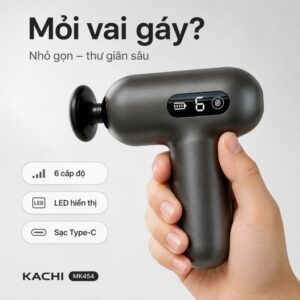 Súng Massage Cầm Tay Kachi MK454 – Giải Pháp Thư Giãn Cơ Chuyên Sâu & Thông Minh