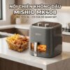Hình ảnh chi tiết: Nồi chiên không dầu 6L Mishio MK408 – Màu Xám Sang Trọng, Bảo Hành 24 Tháng