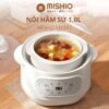 Hình ảnh chi tiết: Nồi nấu chậm lòng sứ 1 Lít Mishio MK383 | Chưng yến , Hầm nhừ vẫn hỗ trợ chế biến món ăn tiện lợi
