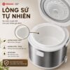Hình ảnh chi tiết: Nồi cơm điện lòng sứ Mishio MK402 1.8L