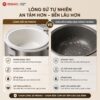 Hình ảnh chi tiết: Nồi cơm điện lòng sứ Mishio MK402 1.8L
