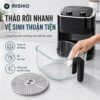 Hình ảnh chi tiết: Nồi chiên không dầu thủy tinh Mishio MK373 | Dung tích 7 lít lòng nồi không bong tróc gỉ sét