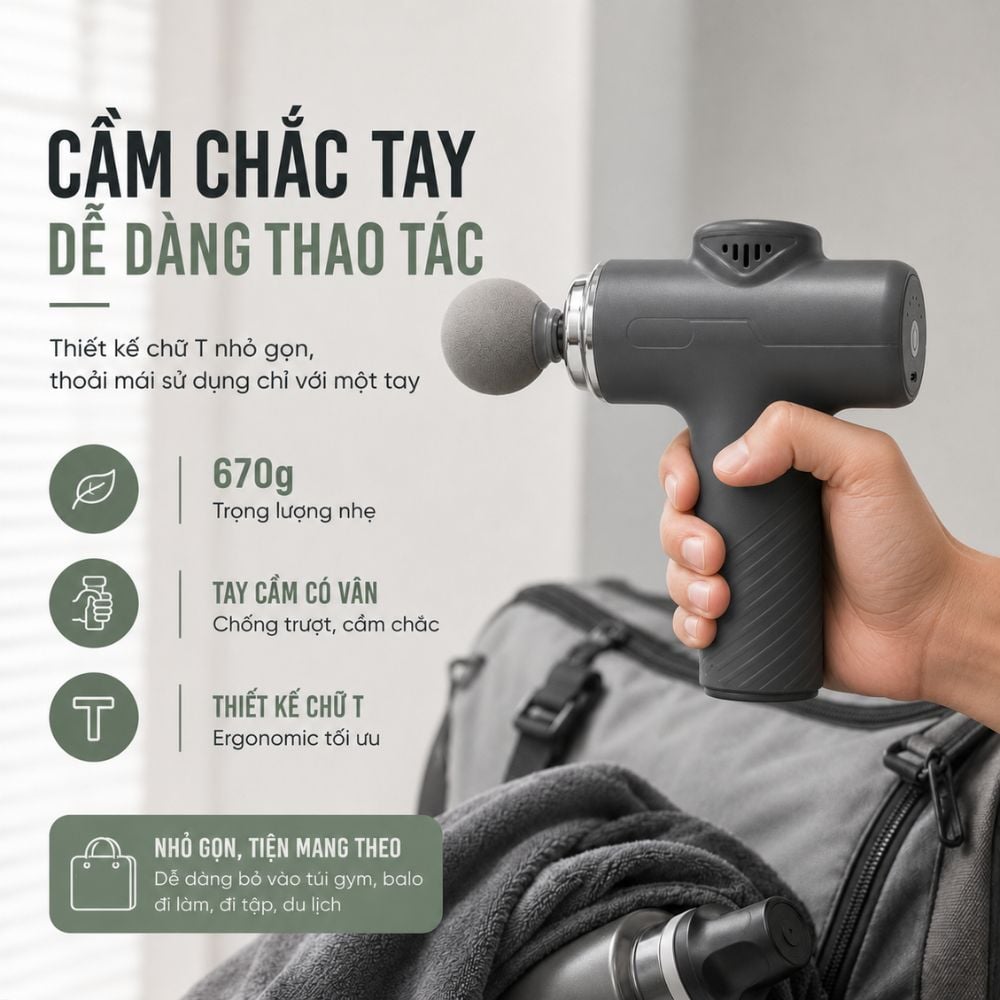 Súng massage Kachi MK466