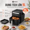 Hình ảnh chi tiết: Nồi chiên không dầu kiêm bàn nướng Mishio MK407 9L