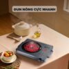 Hình ảnh chi tiết: Bếp hồng ngoại Mishio MK417 mặt kính cường lực cao cấp