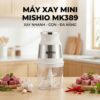 Hình ảnh chi tiết: Máy Xay Mini Mishio MK389 – Dung Tích 0.8L, Xay Đồ Ăn Dặm, Gia Vị, Đồ Khô, Công Suất 250W Mạnh Mẽ