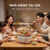 Hình ảnh chi tiết: Nồi lẩu hấp thủy nhiệt Mishio MK382 khay hấp inox 304