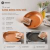 Hình ảnh chi tiết: Chảo Chống Dính Đáy Từ Mishio (Size 20, 25, 30cm) MK430 MK431 MK432 – Chống Dính Gốm Cao Cấp, An Toàn Sức Khỏe, Dùng Cho Mọi Loại Bếp