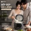 Hình ảnh chi tiết: Nồi cơm điện lòng sứ dưỡng sinh 1.2L Mishio MK381