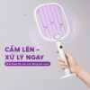 Hình ảnh chi tiết: Vợt Bắt Muỗi Tự Động Kachi MK462 – Tích Hợp Đèn Bắt Muỗi, Màn Hình LED Thông Minh