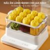 Hình ảnh chi tiết: Nồi hấp hơi nước 3 tầng 24L Mishio MK384 800W