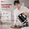 Hình ảnh chi tiết: Bình đun siêu tốc Mishio MK403 / MK461 dung tích 1.8L vỏ nhựa cách nhiệt chống bỏng