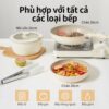 Hình ảnh chi tiết: Bộ 3 Nồi Chảo Đá Gốm Chống Dính Mishio 5 Món – Tay Cầm Tháo Rời, Không Chứa PFAS/PTFE/PFOA, Dùng Mọi Loại Bếp MK