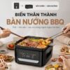 Hình ảnh chi tiết: Nồi chiên không dầu kiêm bàn nướng Mishio MK407 9L