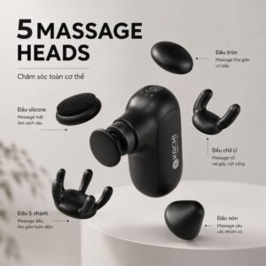 Máy massage mini KACHI MK453 - Kèm đầu massage mặt chuyên dụng