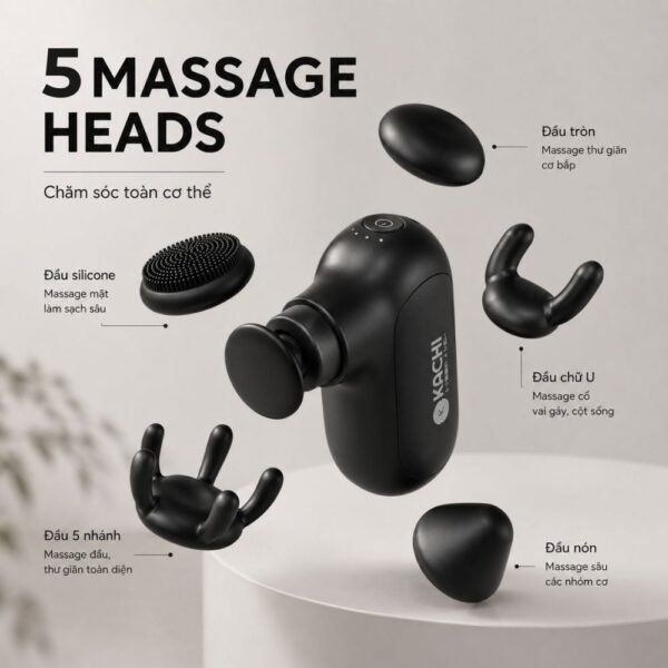 Máy massage mini KACHI MK453 - Kèm đầu massage mặt chuyên dụng