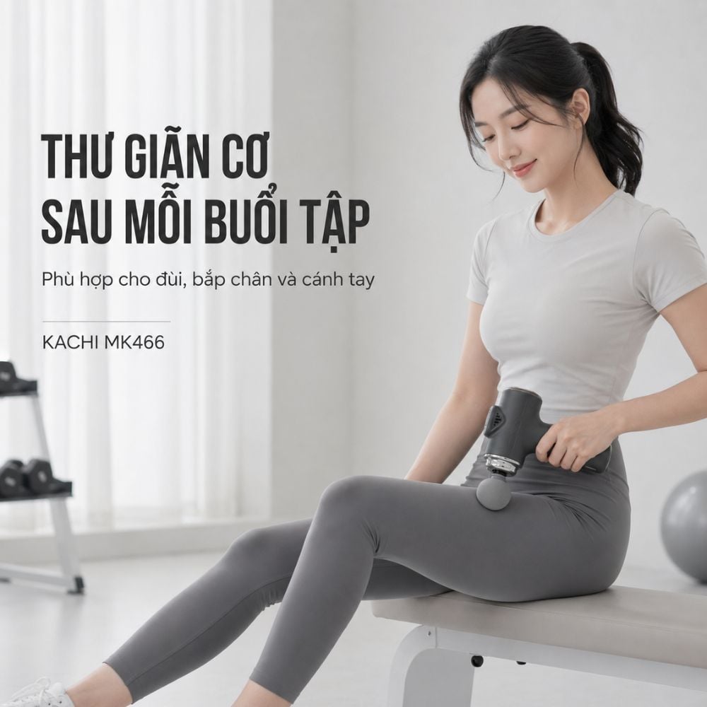 Súng massage Kachi MK466 cho nhu cầu văn phòng