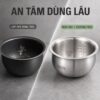Hình ảnh chi tiết: Nồi cơm điện lòng inox 304 Mishio MK451 / MK452 (1,2 / 1,8L) không phủ chống dính