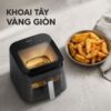 Hình ảnh chi tiết: Nồi chiên không dầu Mishio MK473 7L – Quan sát món ngon qua cửa kính