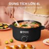 Hình ảnh chi tiết: Nồi Lẩu 4L Mishio MK328 có xửng hấp