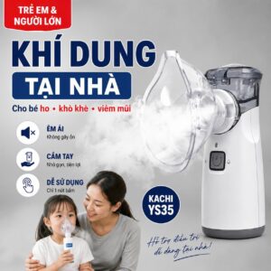 Máy Xông Khí Dung Cầm Tay Kachi YS35 – Lưới Rung Mesh, Nhỏ Gọn 98g