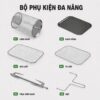 Hình ảnh chi tiết: Nồi chiên không dầu Mishio MK474 12L – Cảm ứng, cửa kính quan sát
