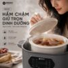 Hình ảnh chi tiết: Nồi nấu chậm lòng sứ 3L Mishio MK397 kèm xửng hấp và 4 thố sứ tiện lợi không lo cháy khét hay bong tróc chống dính