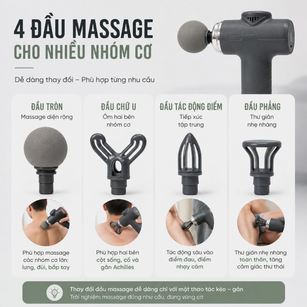 Súng massage Kachi MK466 cầm tay