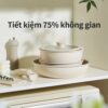 Hình ảnh chi tiết: Bộ 3 Nồi Chảo Đá Gốm Chống Dính Mishio 5 Món – Tay Cầm Tháo Rời, Không Chứa PFAS/PTFE/PFOA, Dùng Mọi Loại Bếp MK