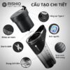 Hình ảnh chi tiết: Máy xay sinh tố chạy pin 460ml Mishio MK371 cầm tay mang đi mọi nơi dễ dàng