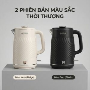 Bình Đun có chức năng giữ nhiệt 1.7 Lít Mishio MK385 inox 304