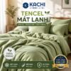 Hình ảnh chi tiết: Bộ Drap Lụa Tencel 100% – Mát Lạnh, Mềm Mịn (Size 1m6/1m8 – Bọc Nệm Dày 20cm) MK445 Kachi