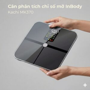 Máy quét chỉ số cơ thể Kachi MK370 | Công nghệ FEETID nhận diện chỉ số cơ thể không cần kết nối app