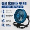 Hình ảnh chi tiết: Quạt Để Bàn Tích Điện Kachi MK443 – Gió Turbo Mạnh Mẽ, Xoay 360 Độ, Thiết Kế Di Động Đa Năng