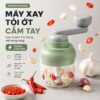 Hình ảnh chi tiết: Máy Xay Tỏi Ớt Cầm Tay Mishio MK463 – Xoay tay siêu bền, dễ tháo lắp vệ sinh