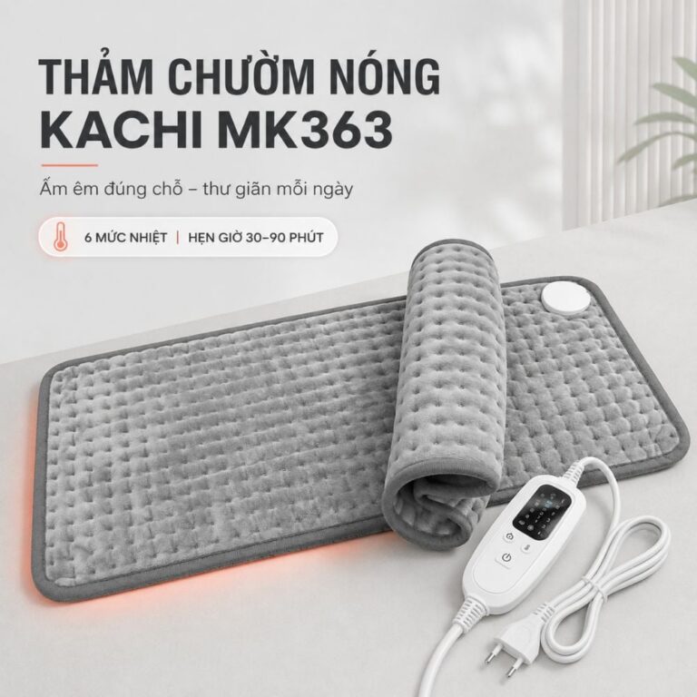 Thảm chườm nóng Kachi MK363 30×60cm – 75W