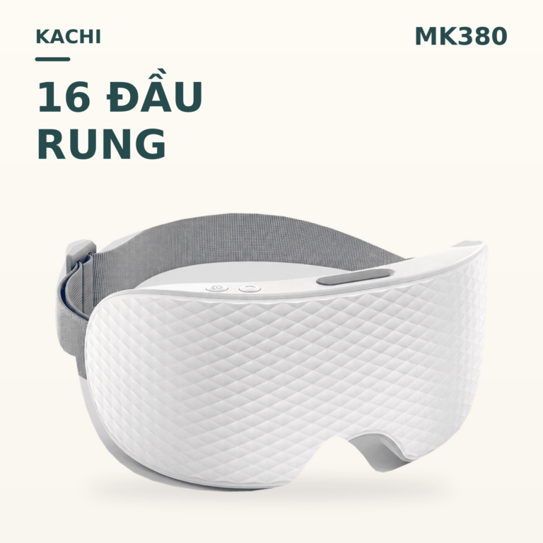 Máy massage mắt 16 đầu rung KACHI MK380 phun sương thư giãn