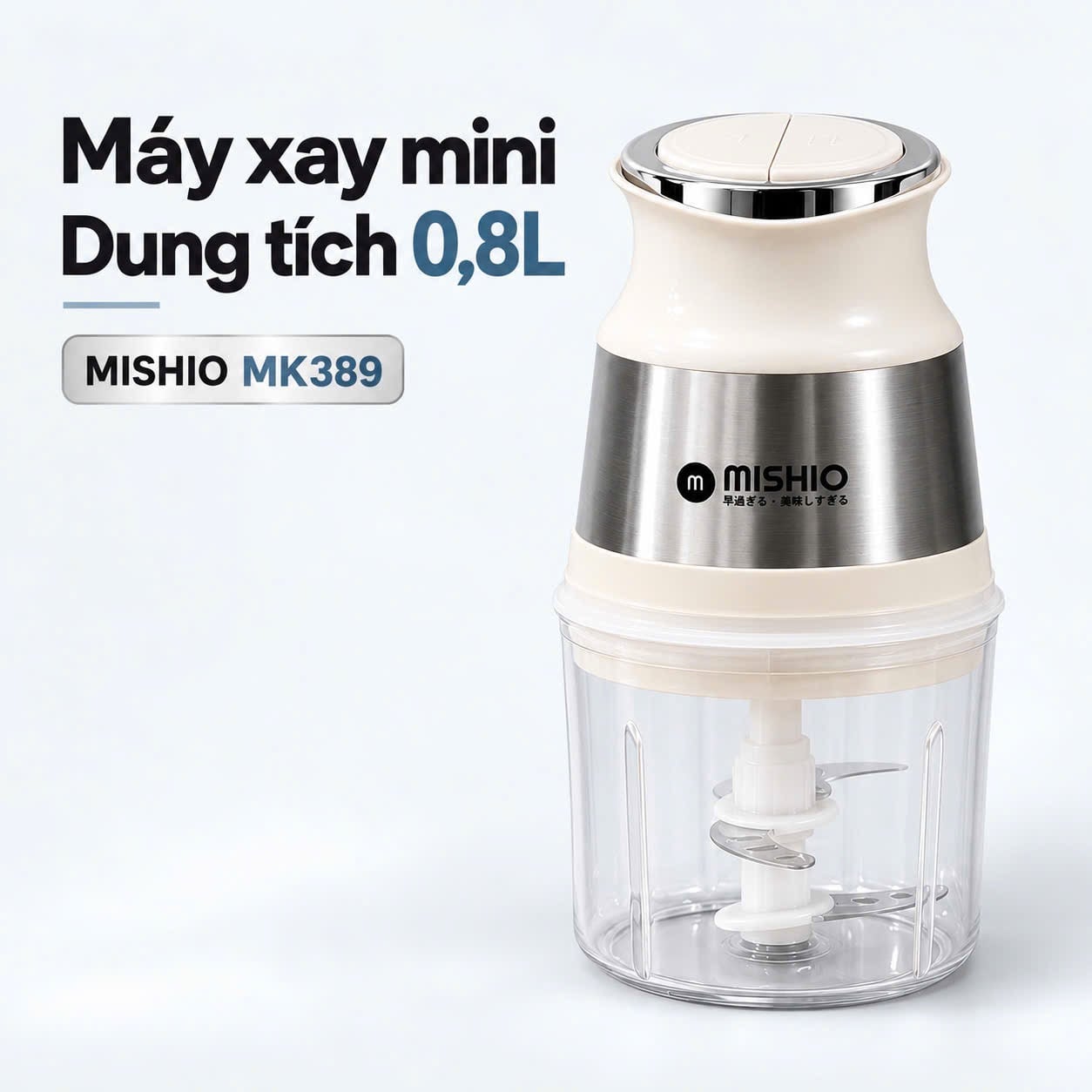 Máy xay mini Mishio MK389 0,8L – 250W