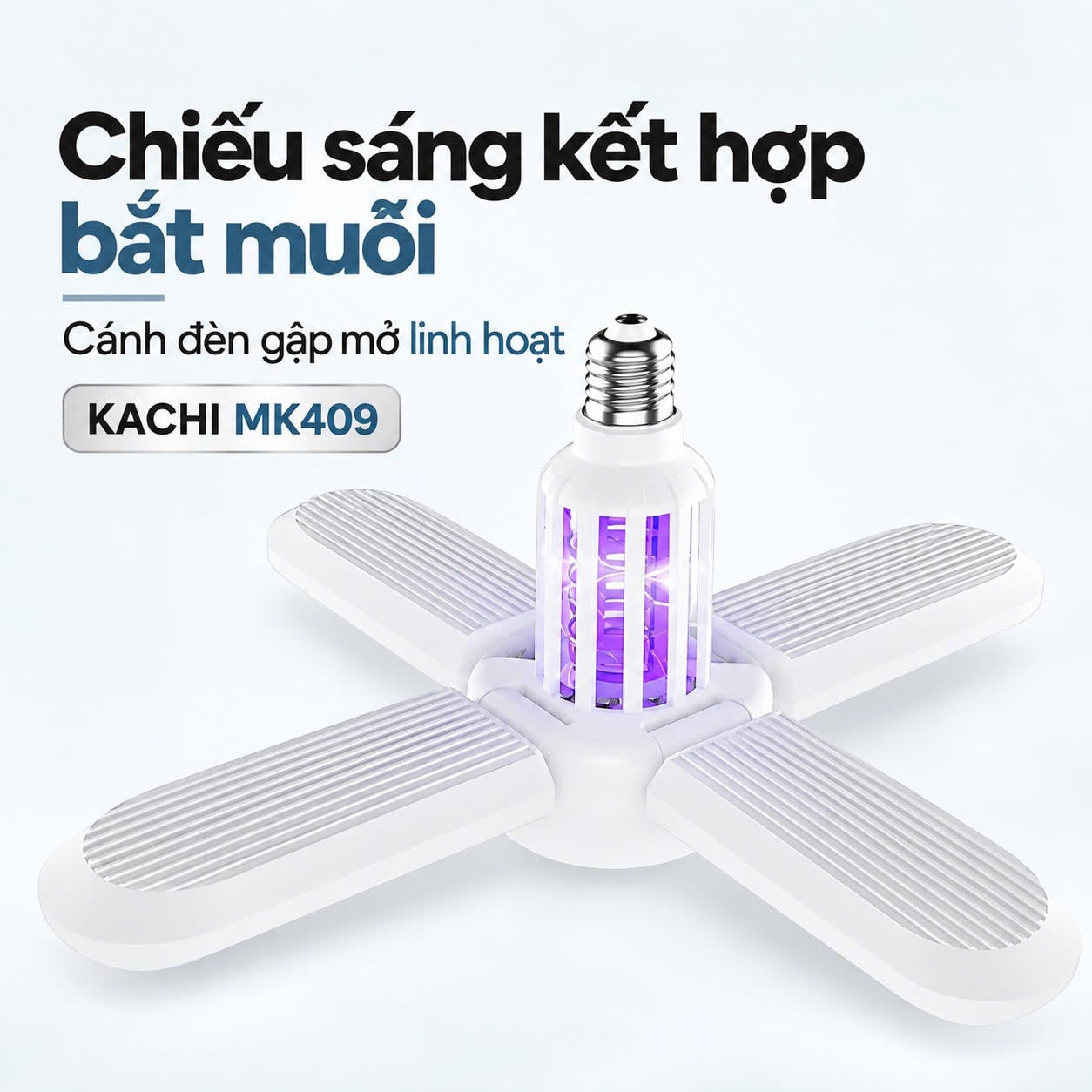 Đèn LED bắt muỗi Kachi MK409 – Đui E27, 85–265V