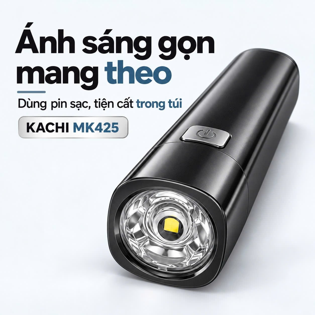 Đèn pin sạc Kachi MK425 5W – Pin 600mAh, 4 chế độ
