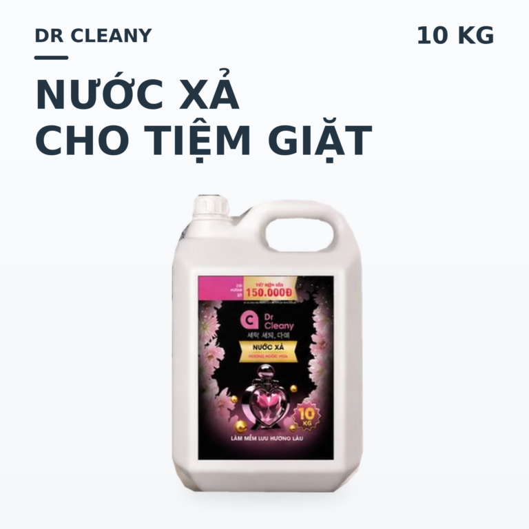 Nước xả Dr Cleany 10KG (Đen) - Lưu Hương Lâu, Mềm Vải | Chuyên Dụng Giặt Ủi MK