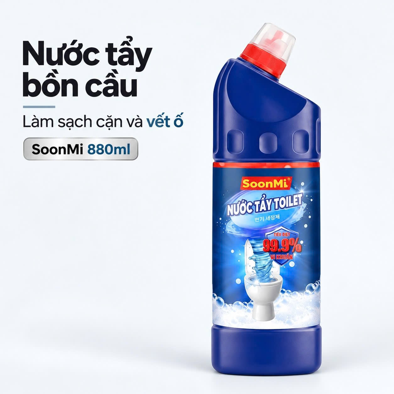 Nước tẩy bồn cầu Soonmi 880ml – Làm sạch cặn & vết ố