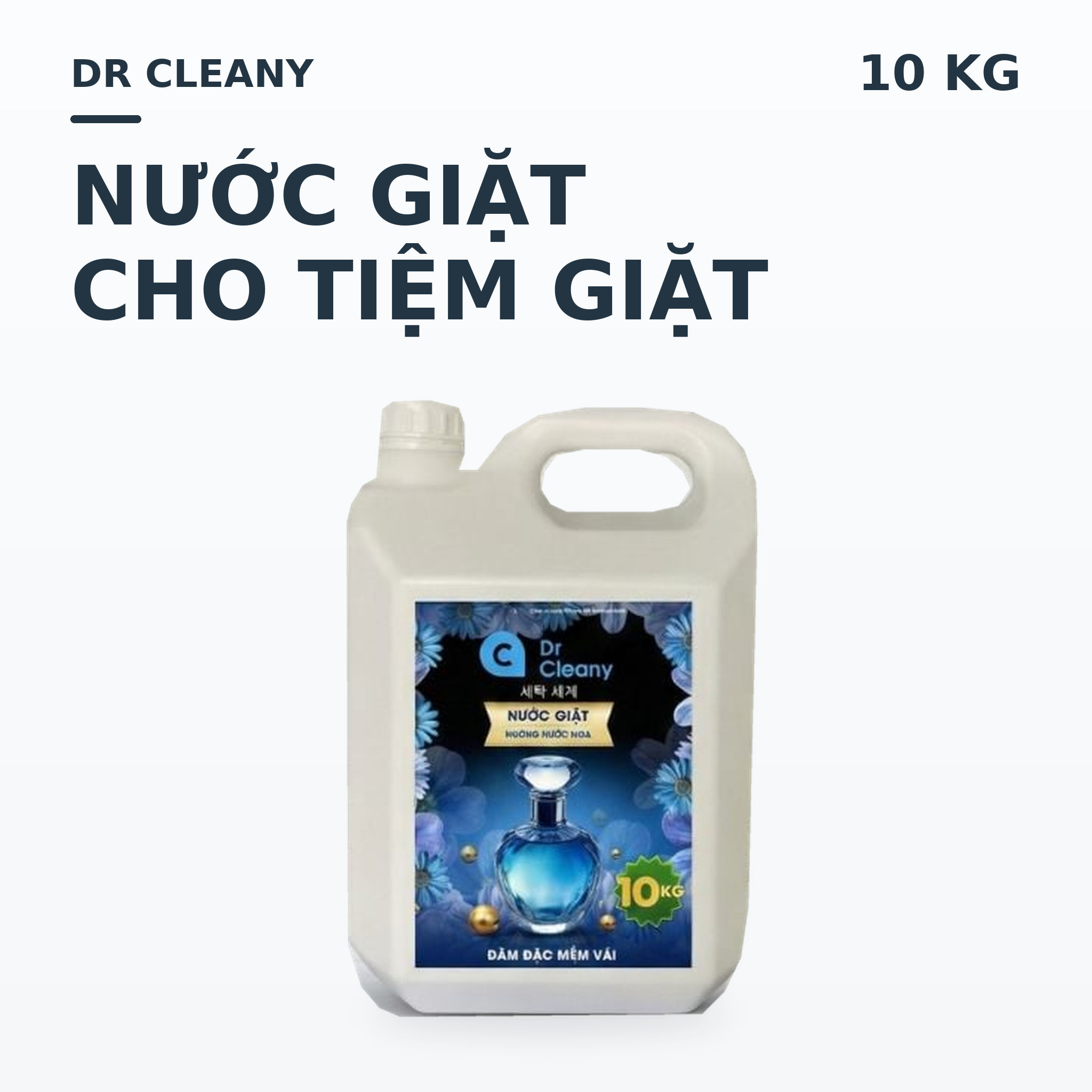 Hình sản phẩm Nước giặt Dr. Cleany 10kg – Chuyên dụng cho mẻ giặt lớn