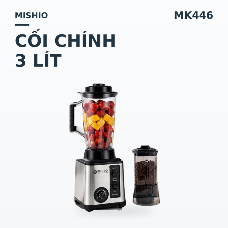 Máy Xay Sinh Tố Công Nghiệp Đa Năng Mishio MK446 (3.0L) - Công Suất 800W