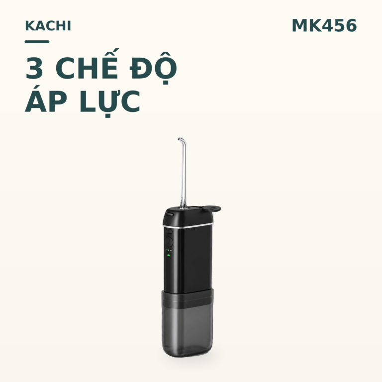 Máy Tăm Nước Không Dây Kachi MK456 – Giải Pháp Chăm Sóc Răng Miệng Nhỏ Gọn Bỏ Túi Dễ Dàng