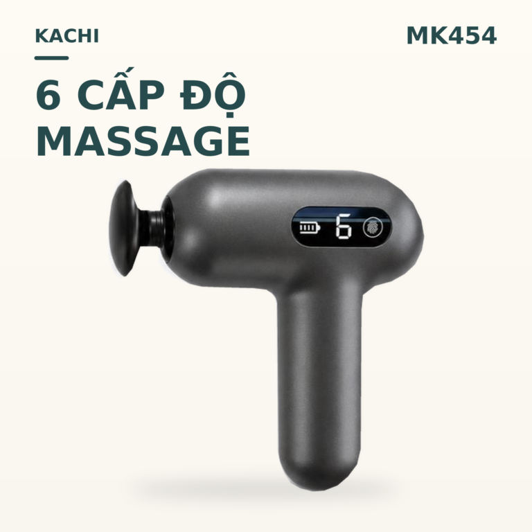 Súng Massage Cầm Tay Kachi MK454 – Giải Pháp Thư Giãn Cơ Chuyên Sâu & Thông Minh